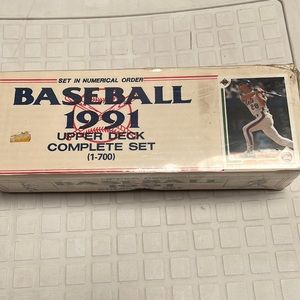 COPY - 1991 upper deck hand collated but plastic sealed! Nice set 700 cards